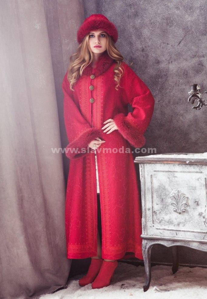 Пальто в русском стиле