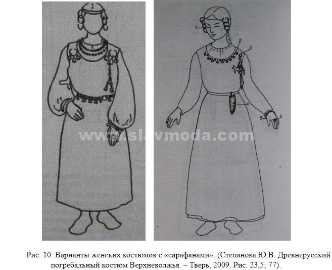 Женский наряд 13 века