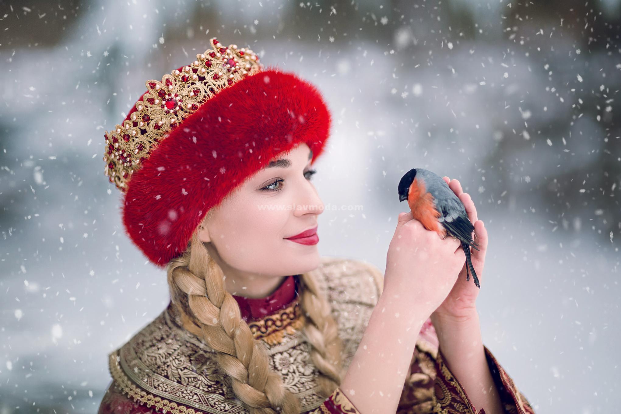 Красота русского костюма. Зимняя сказка