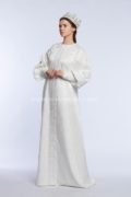 Платье в русском стиле белое свадебное