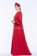 Платье в русском стиле красное